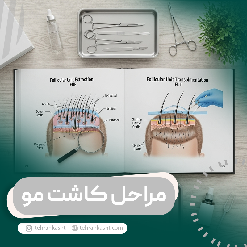 راهنمای جامع مراحل کاشت مو