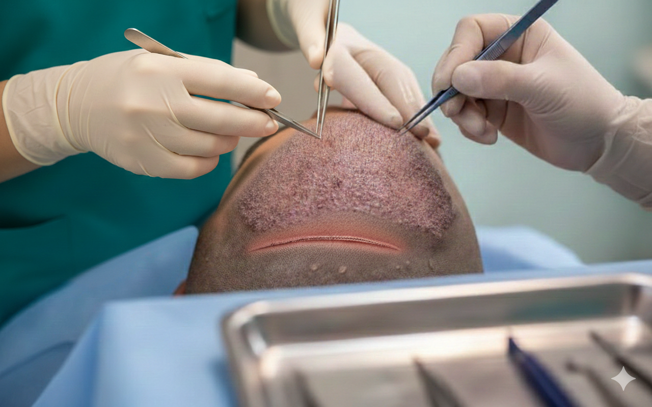 کاشت مو به روش FUT